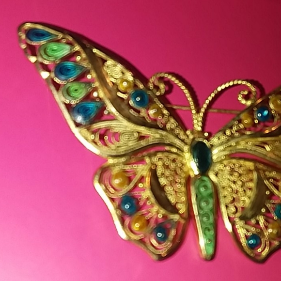 vintage Sterling Germany butterfly brooch - Picture 4 of 5
